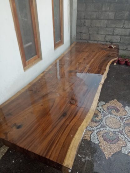 Plateau de table en bois de Suar 2,50m - LES TRESORS DE BALI